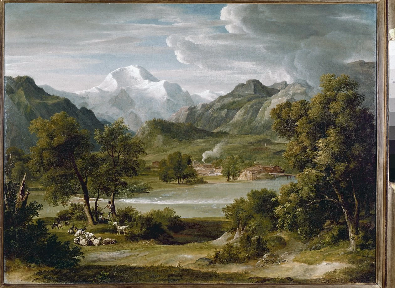 Valle di Lauterbrunnen vicino a Unterseen con vista sulla Jungfrau